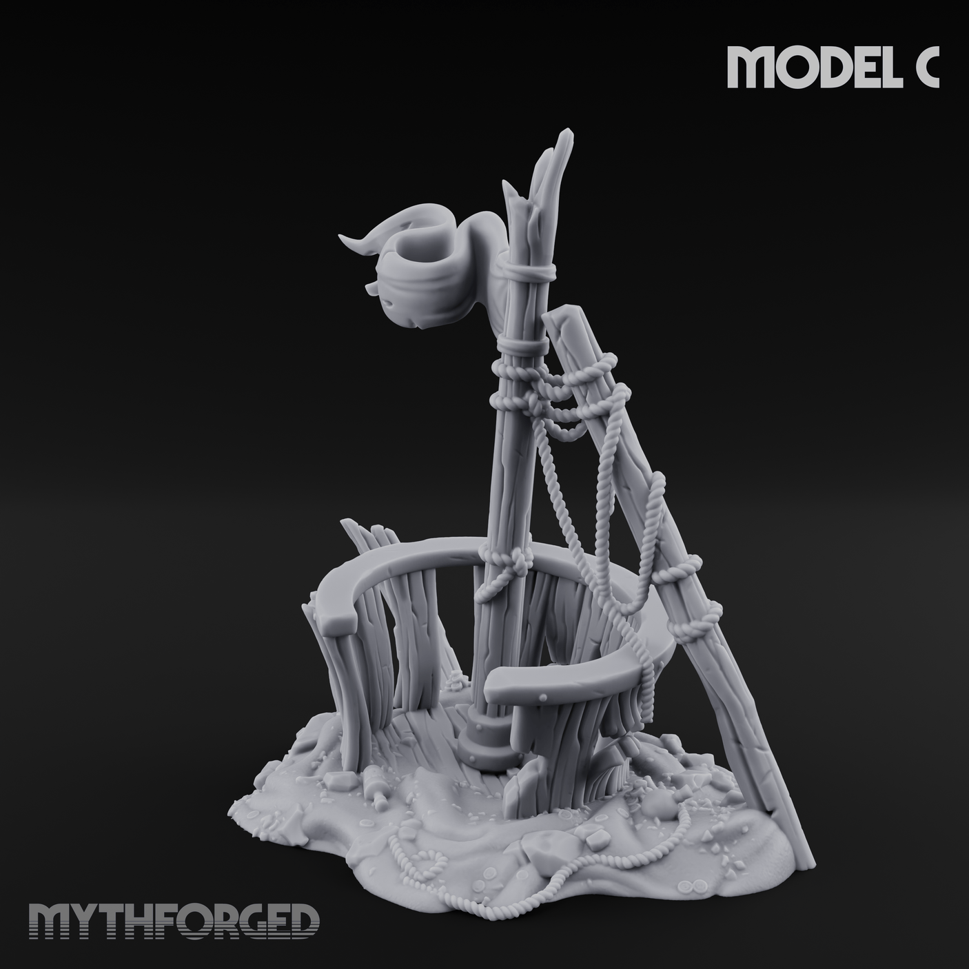 Sunken Seabed Debris C Miniature for Dungeons and Dragons, Pathfinder or other TTRPGs