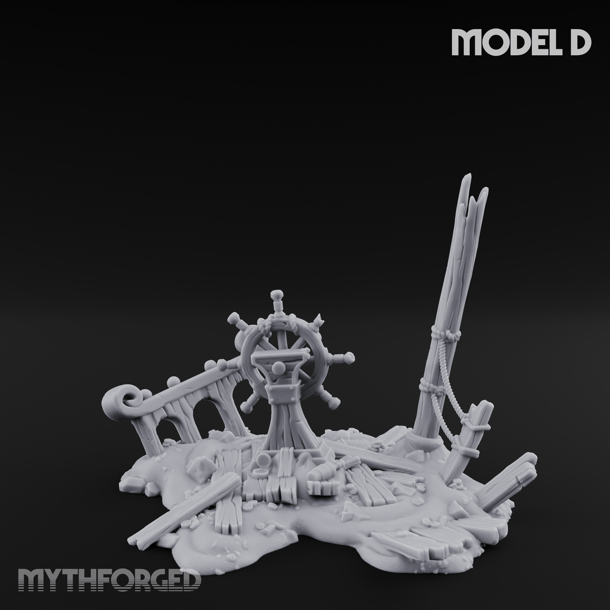 Sunken Seabed Debris D Miniature for Dungeons and Dragons, Pathfinder or other TTRPGs