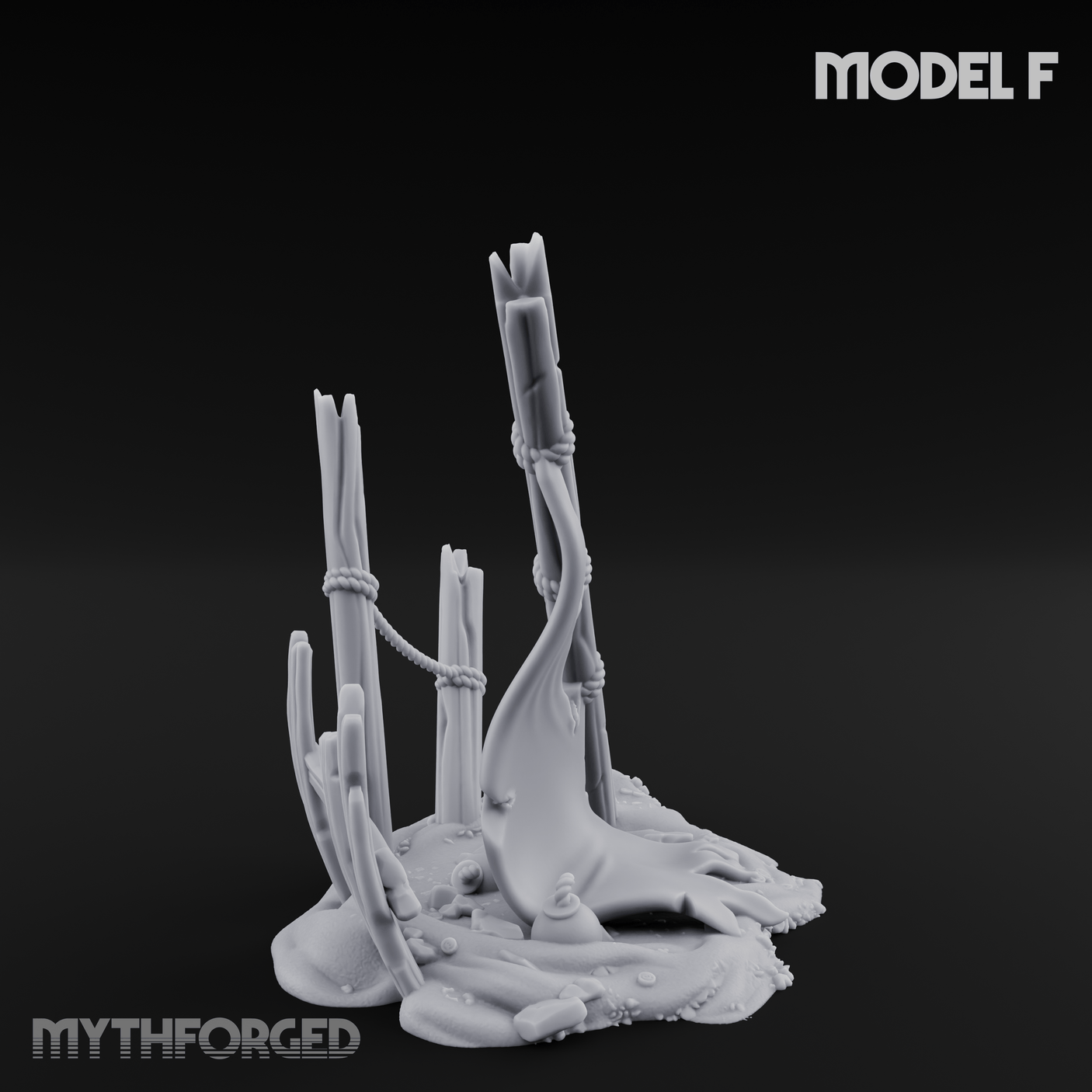Sunken Seabed Debris F Miniature for Dungeons and Dragons, Pathfinder or other TTRPGs