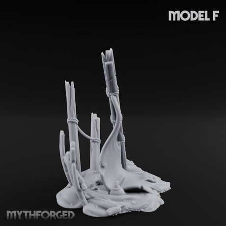 Sunken Seabed Debris F Miniature for Dungeons and Dragons, Pathfinder or other TTRPGs