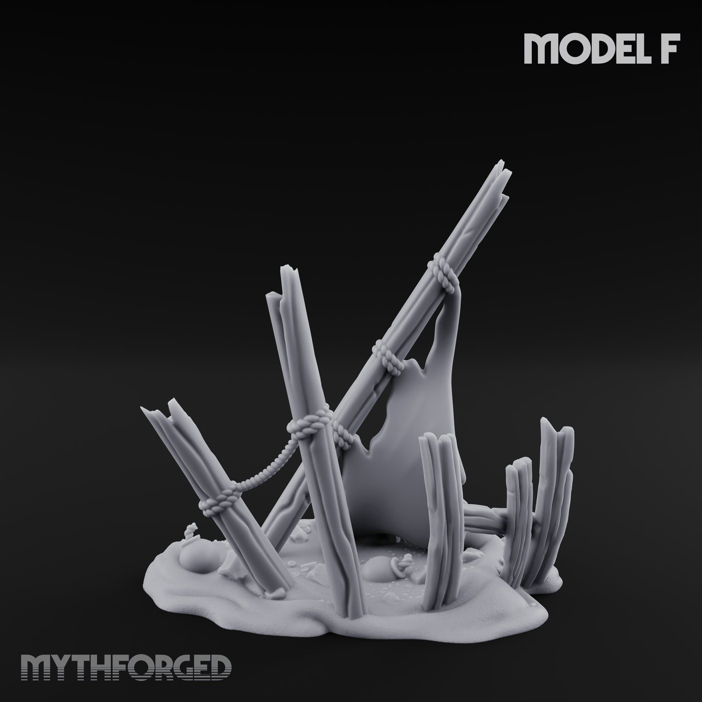 Sunken Seabed Debris F Miniature for Dungeons and Dragons, Pathfinder or other TTRPGs