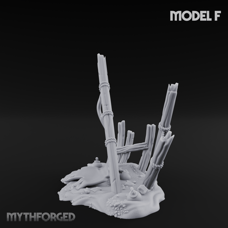 Sunken Seabed Debris F Miniature for Dungeons and Dragons, Pathfinder or other TTRPGs