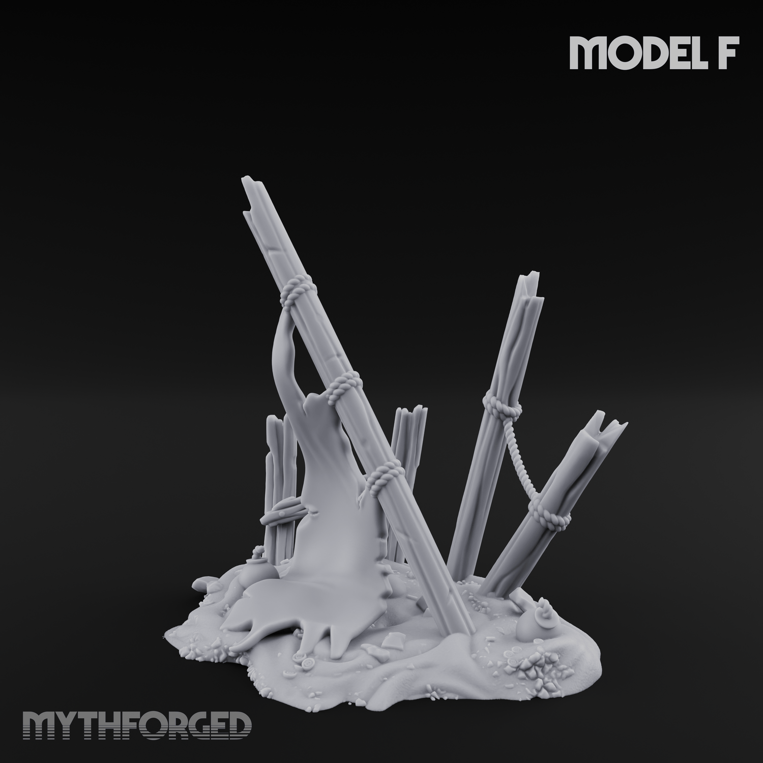 Sunken Seabed Debris F Miniature for Dungeons and Dragons, Pathfinder or other TTRPGs