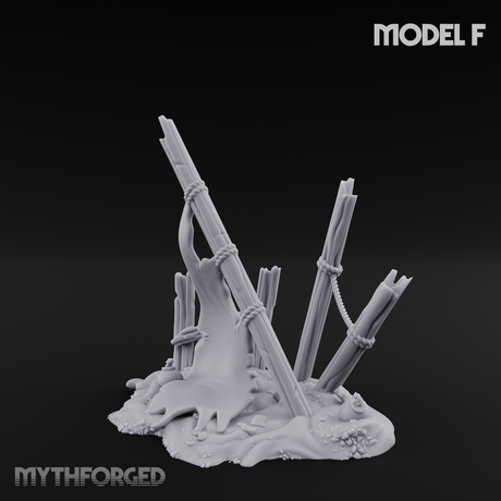 Sunken Seabed Debris F Miniature for Dungeons and Dragons, Pathfinder or other TTRPGs