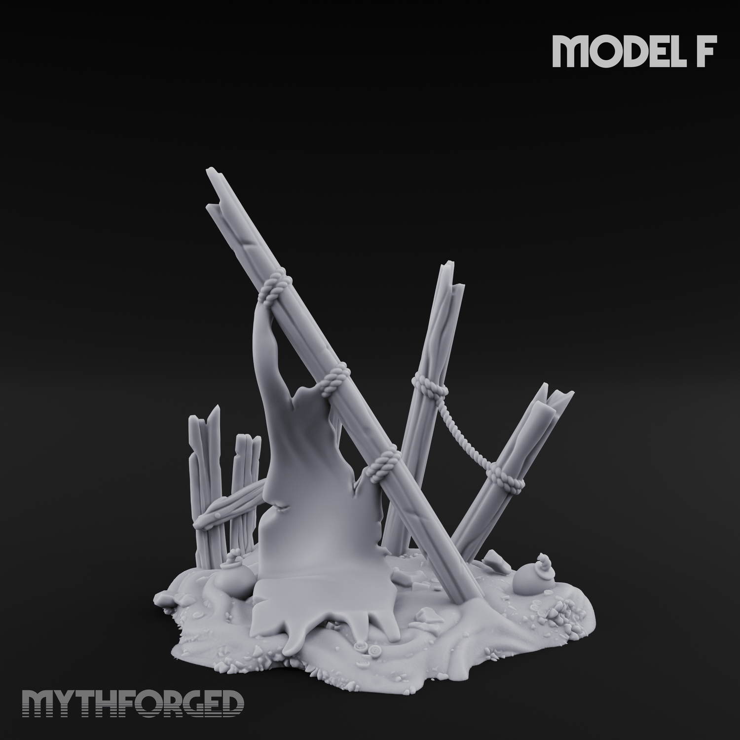Sunken Seabed Debris F Miniature for Dungeons and Dragons, Pathfinder or other TTRPGs