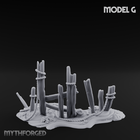 Sunken Seabed Debris G Miniature for Dungeons and Dragons, Pathfinder or other TTRPGs