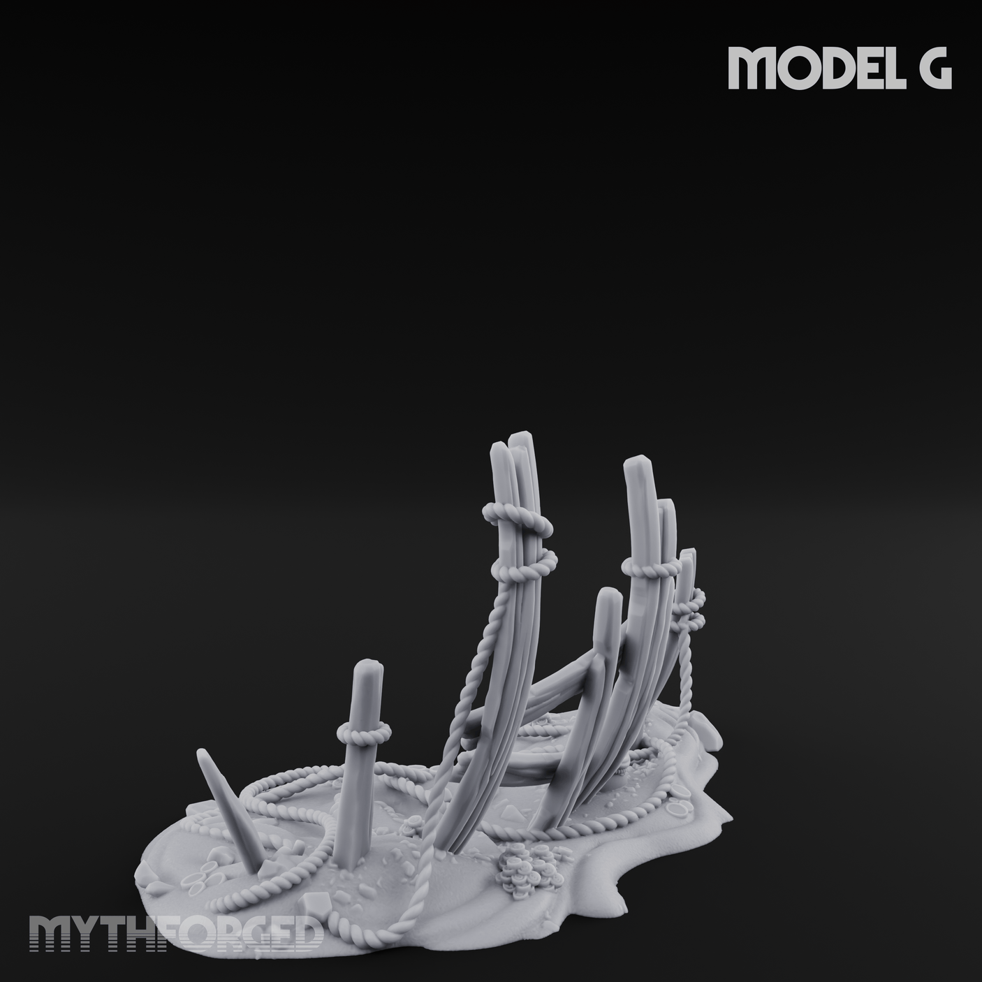 Sunken Seabed Debris G Miniature for Dungeons and Dragons, Pathfinder or other TTRPGs