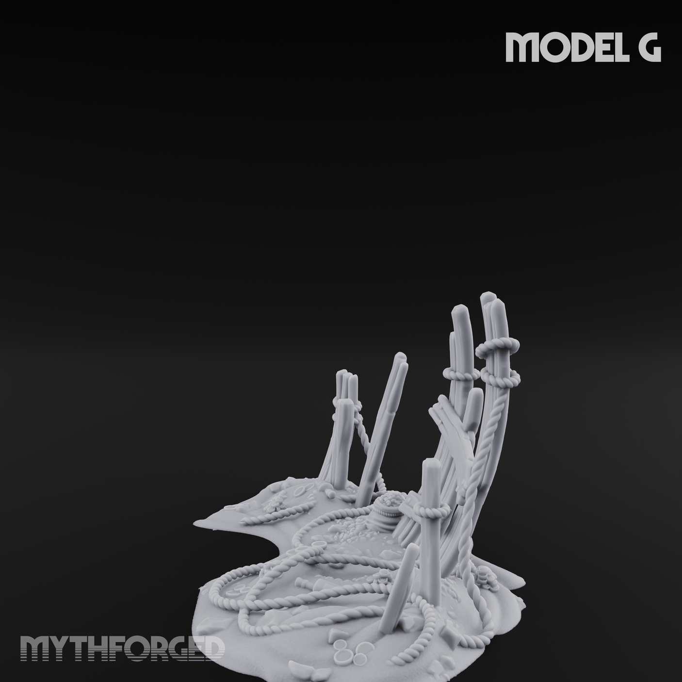 Sunken Seabed Debris G Miniature for Dungeons and Dragons, Pathfinder or other TTRPGs