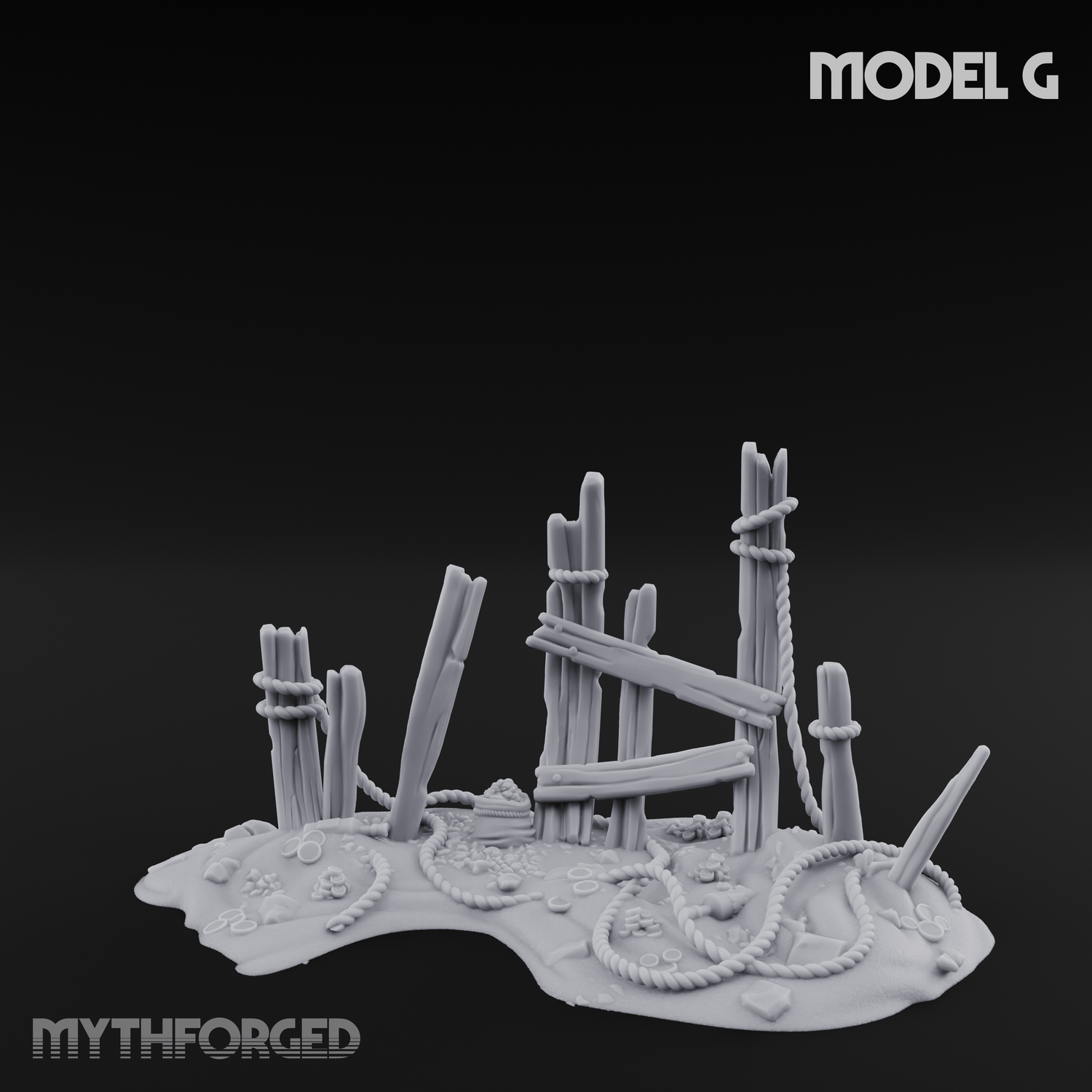 Sunken Seabed Debris G Miniature for Dungeons and Dragons, Pathfinder or other TTRPGs