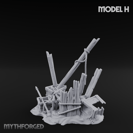 Sunken Seabed Debris H Miniature for Dungeons and Dragons, Pathfinder or other TTRPGs