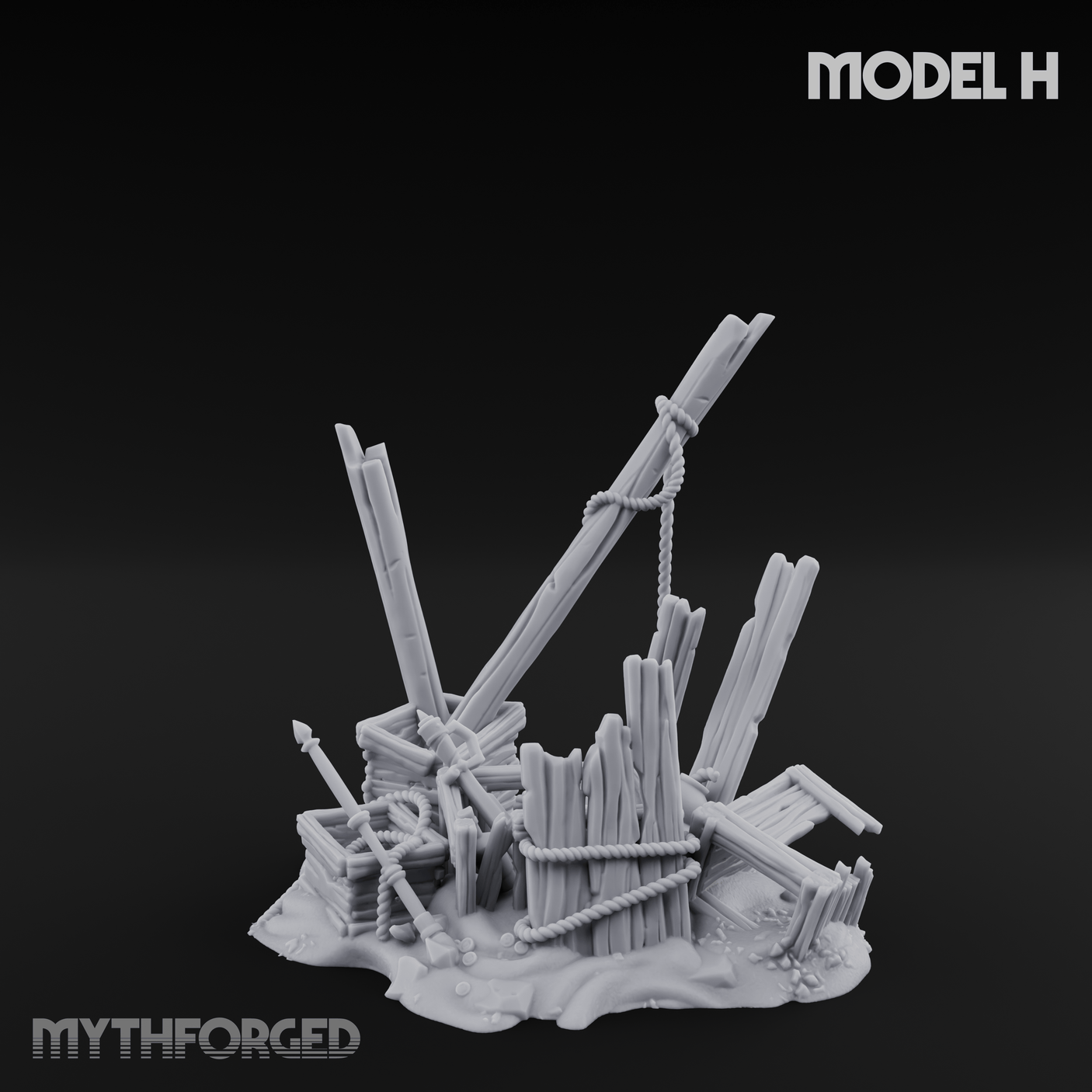 Sunken Seabed Debris Miniature for Dungeons and Dragons, Pathfinder or other TTRPGs
