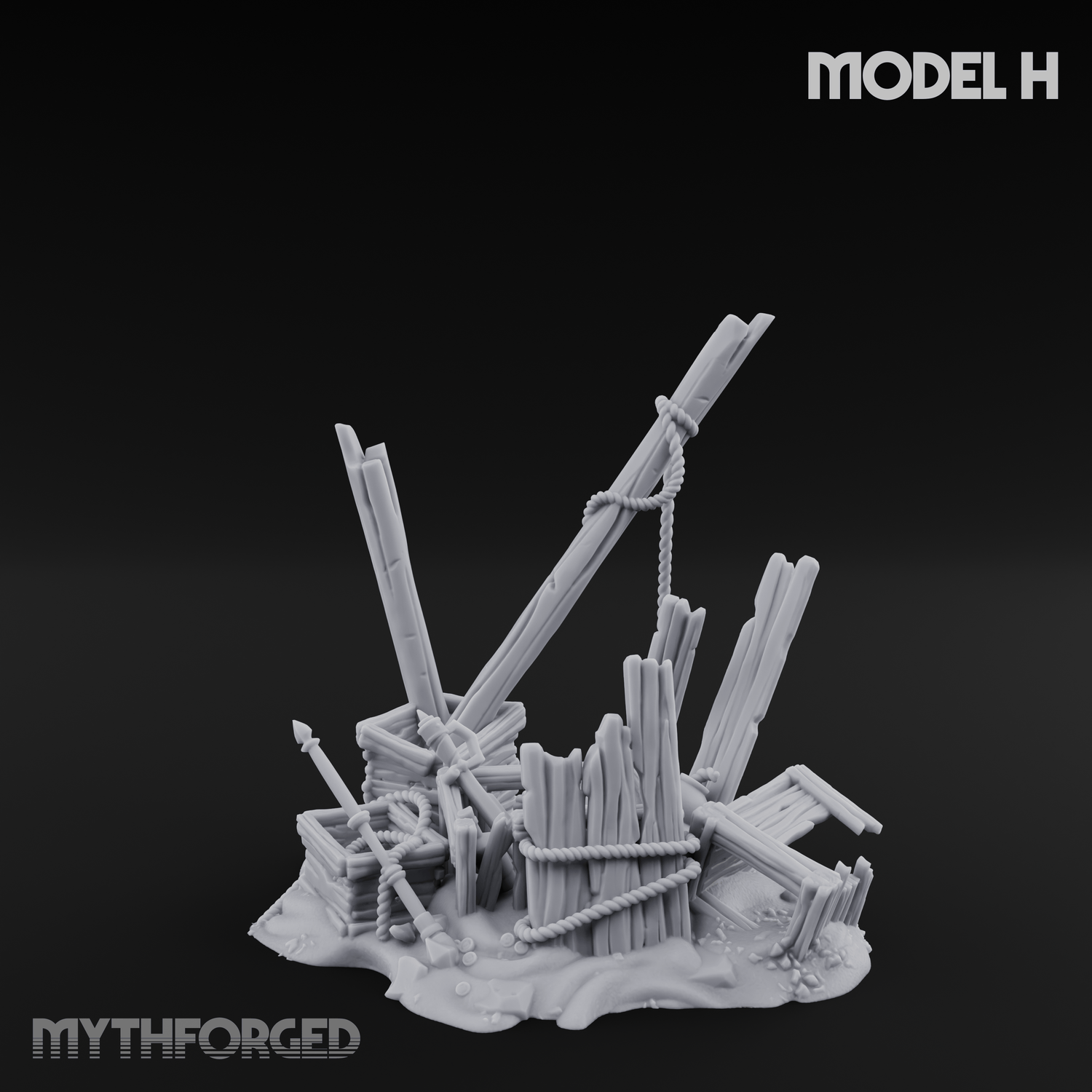 Sunken Seabed Debris Miniature for Dungeons and Dragons, Pathfinder or other TTRPGs