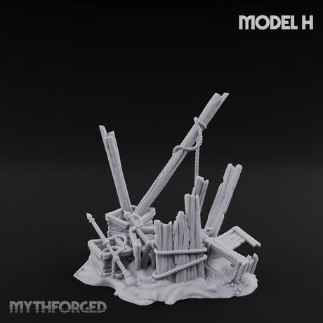 Sunken Seabed Debris H Miniature for Dungeons and Dragons, Pathfinder or other TTRPGs