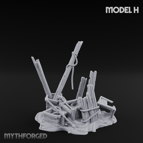 Sunken Seabed Debris H Miniature for Dungeons and Dragons, Pathfinder or other TTRPGs