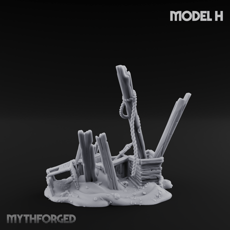 Sunken Seabed Debris H Miniature for Dungeons and Dragons, Pathfinder or other TTRPGs