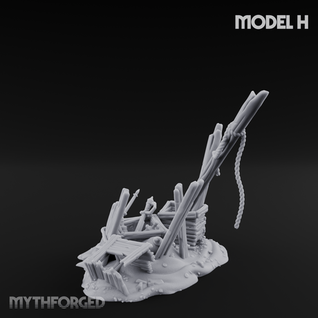 Sunken Seabed Debris H Miniature for Dungeons and Dragons, Pathfinder or other TTRPGs