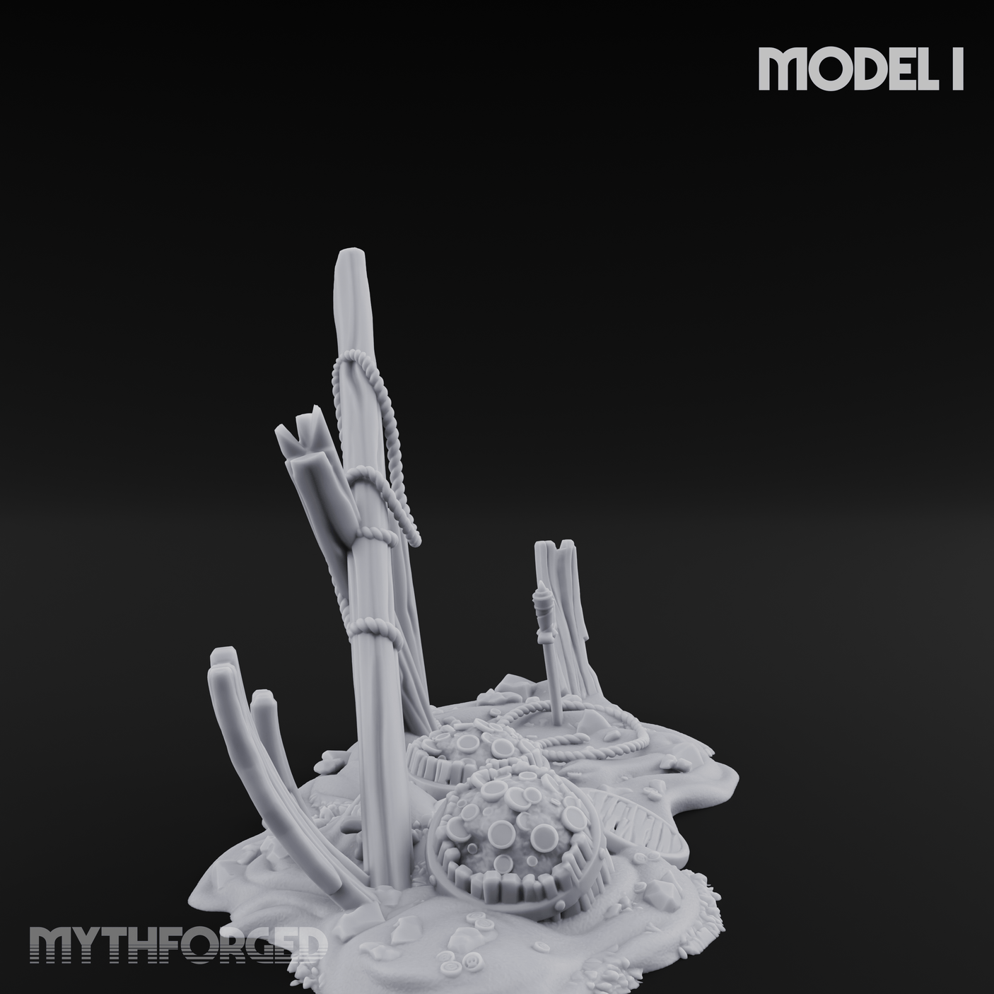 Sunken Seabed Debris I Miniature for Dungeons and Dragons, Pathfinder or other TTRPGs