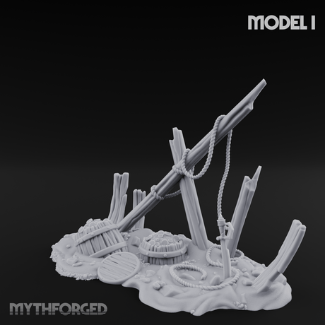 Sunken Seabed Debris I Miniature for Dungeons and Dragons, Pathfinder or other TTRPGs