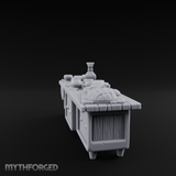 Feast-Laden Tavern Serving Counter Miniature for Dungeons and Dragons, Pathfinder or other TTRPGs