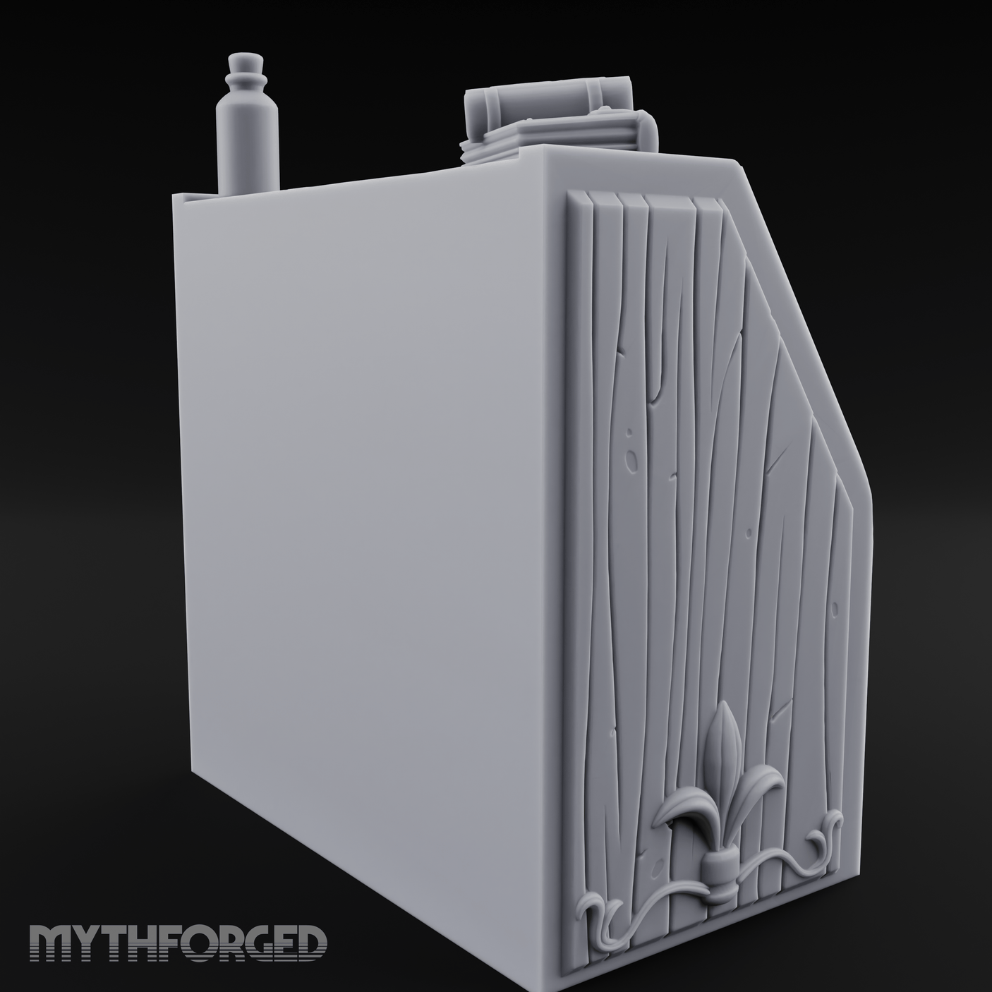 Scroll-Filled Scholar's Cabinet Miniature for Dungeons and Dragons, Pathfinder or other TTRPGs