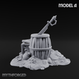 Wrecked Shipwreck Debris A Miniature for Dungeons and Dragons, Pathfinder or other TTRPGs