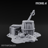 Wrecked Shipwreck Debris A Miniature for Dungeons and Dragons, Pathfinder or other TTRPGs