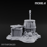Wrecked Shipwreck Debris A Miniature for Dungeons and Dragons, Pathfinder or other TTRPGs