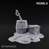Wrecked Shipwreck Debris A Miniature for Dungeons and Dragons, Pathfinder or other TTRPGs
