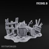 Wrecked Shipwreck Debris B Miniature for Dungeons and Dragons, Pathfinder or other TTRPGs