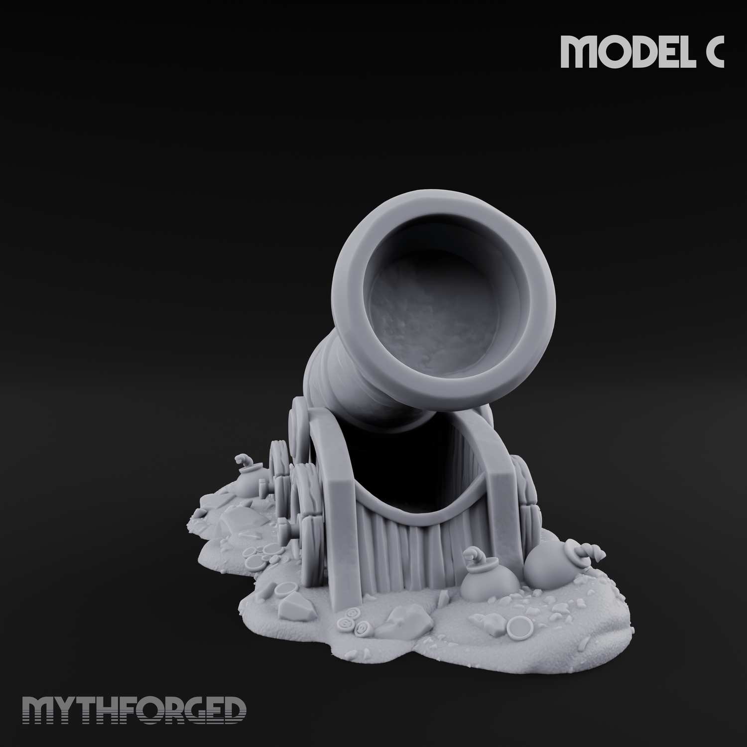 Wrecked Shipwreck Debris Miniature for Dungeons and Dragons, Pathfinder or other TTRPGs