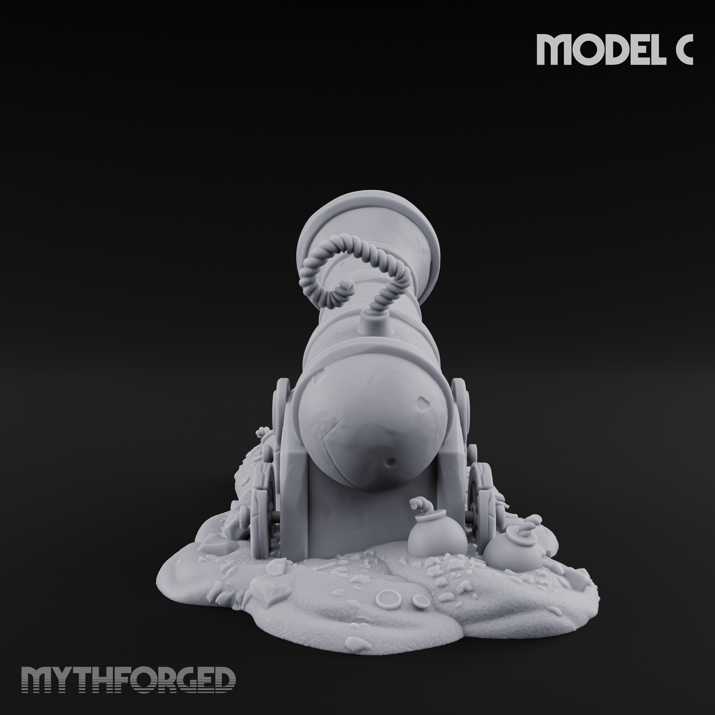 Wrecked Shipwreck Debris C Miniature for Dungeons and Dragons, Pathfinder or other TTRPGs
