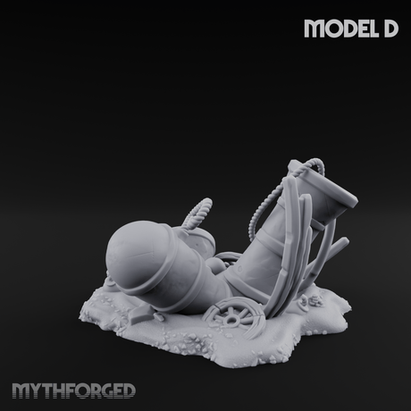 Wrecked Shipwreck Debris D Miniature for Dungeons and Dragons, Pathfinder or other TTRPGs
