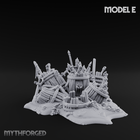 Wrecked Shipwreck Debris E Miniature for Dungeons and Dragons, Pathfinder or other TTRPGs
