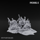 Wrecked Shipwreck Debris Miniature for Dungeons and Dragons, Pathfinder or other TTRPGs