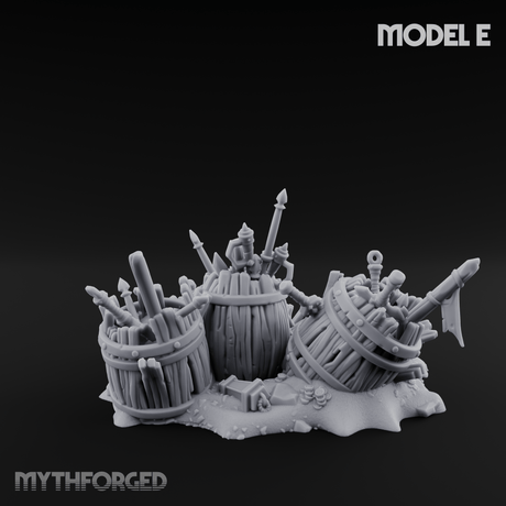 Wrecked Shipwreck Debris E Miniature for Dungeons and Dragons, Pathfinder or other TTRPGs
