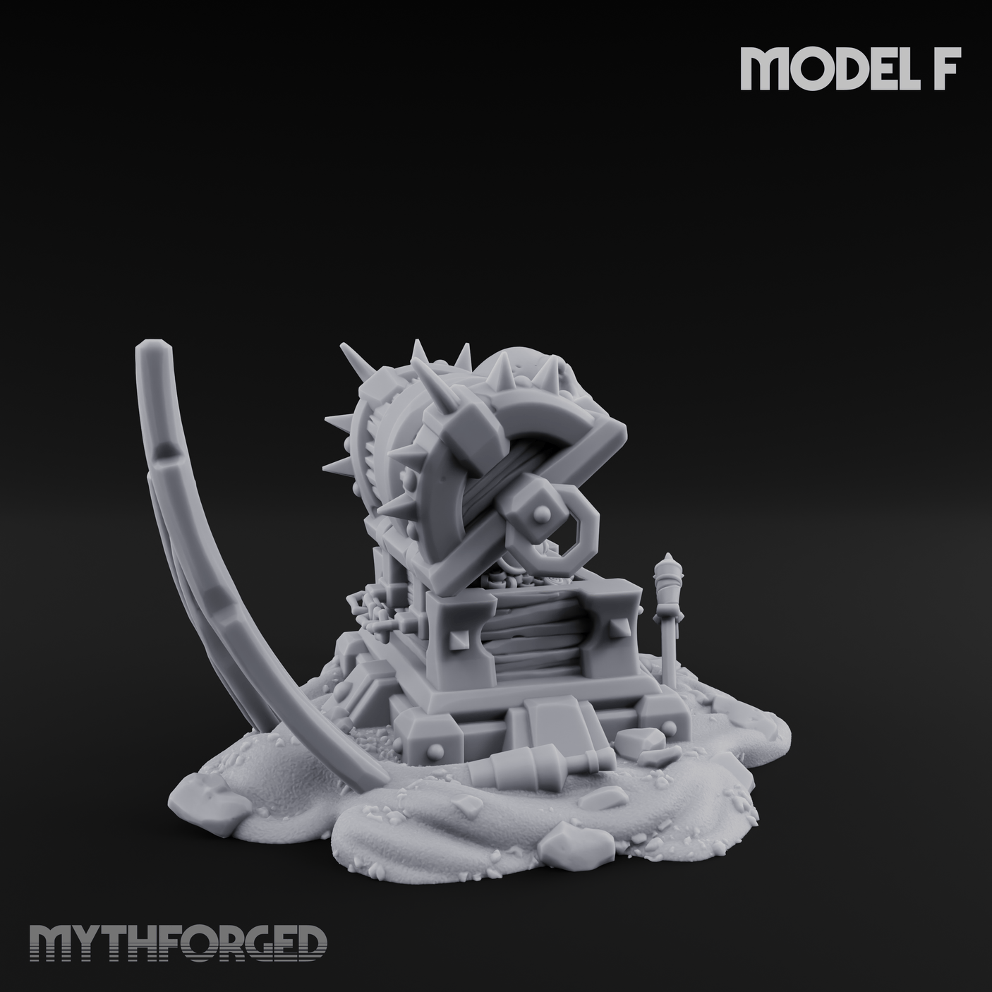 Wrecked Shipwreck Debris F Miniature for Dungeons and Dragons, Pathfinder or other TTRPGs