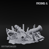 Wrecked Shipwreck Debris G Miniature for Dungeons and Dragons, Pathfinder or other TTRPGs
