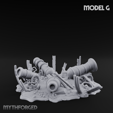 Wrecked Shipwreck Debris G Miniature for Dungeons and Dragons, Pathfinder or other TTRPGs