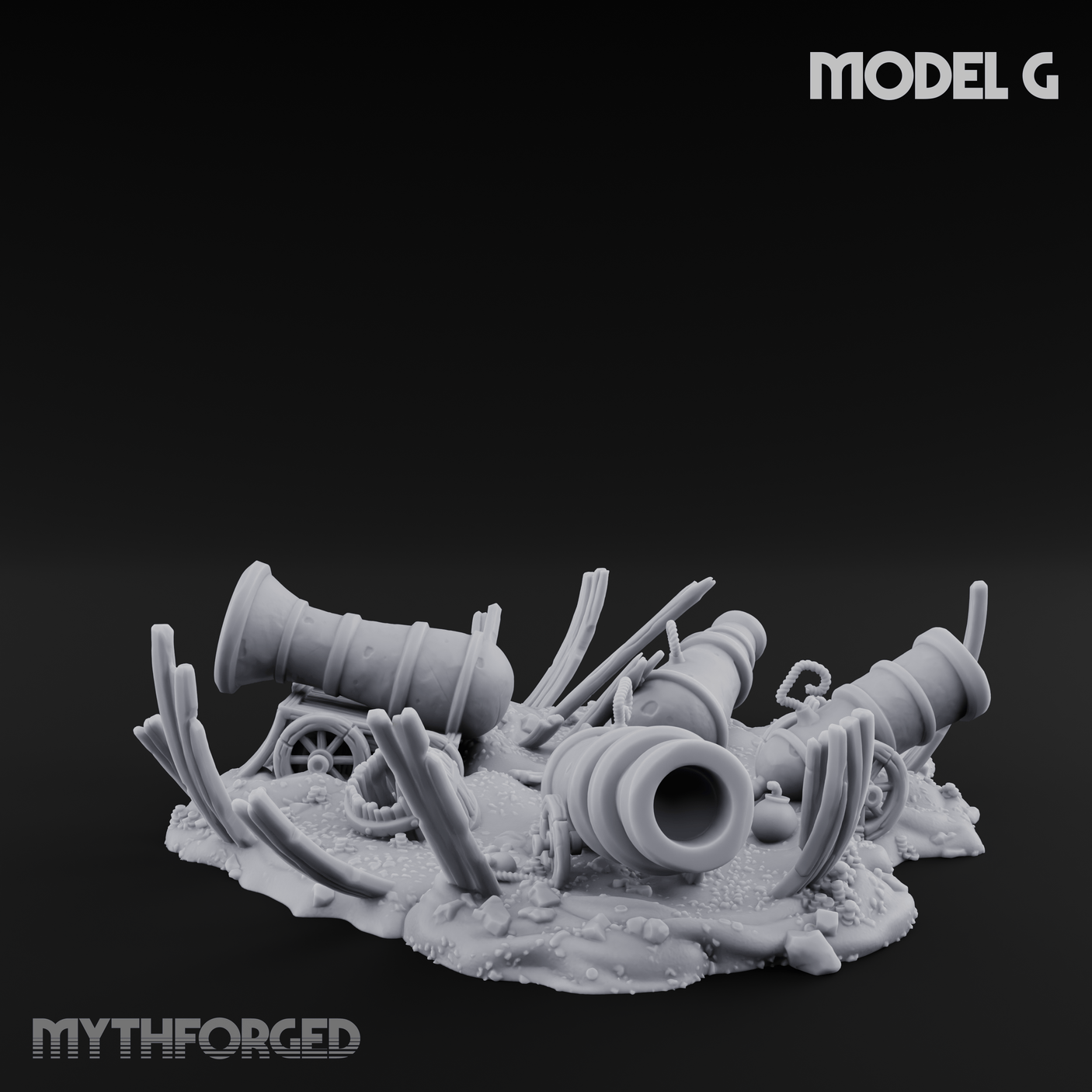 Wrecked Shipwreck Debris G Miniature for Dungeons and Dragons, Pathfinder or other TTRPGs