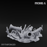Wrecked Shipwreck Debris G Miniature for Dungeons and Dragons, Pathfinder or other TTRPGs