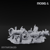 Wrecked Shipwreck Debris G Miniature for Dungeons and Dragons, Pathfinder or other TTRPGs