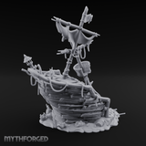 Wrecked Pirate Ship Miniature for Dungeons and Dragons, Pathfinder or other TTRPGs