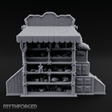 Awning-Topped Market Stall Miniature for Dungeons and Dragons, Pathfinder or other TTRPGs