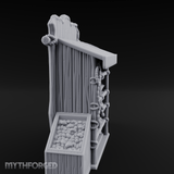 Awning-Topped Market Stall Miniature for Dungeons and Dragons, Pathfinder or other TTRPGs