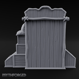 Awning-Topped Market Stall Miniature for Dungeons and Dragons, Pathfinder or other TTRPGs