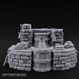 Barrel-Stacked Stone Brewery Washhouse Miniature for Dungeons and Dragons, Pathfinder or other TTRPGs