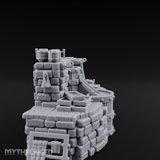 Barrel-Stacked Stone Brewery Washhouse Miniature for Dungeons and Dragons, Pathfinder or other TTRPGs