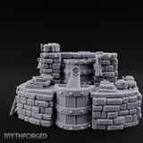Barrel-Stacked Stone Brewery Washhouse Miniature for Dungeons and Dragons, Pathfinder or other TTRPGs
