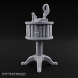 Feather-Crowned Pedestal Lectern Miniature for Dungeons and Dragons, Pathfinder or other TTRPGs