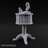 Feather-Crowned Pedestal Lectern Miniature for Dungeons and Dragons, Pathfinder or other TTRPGs
